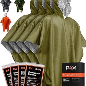prepared4x poncho de emergencia mylar